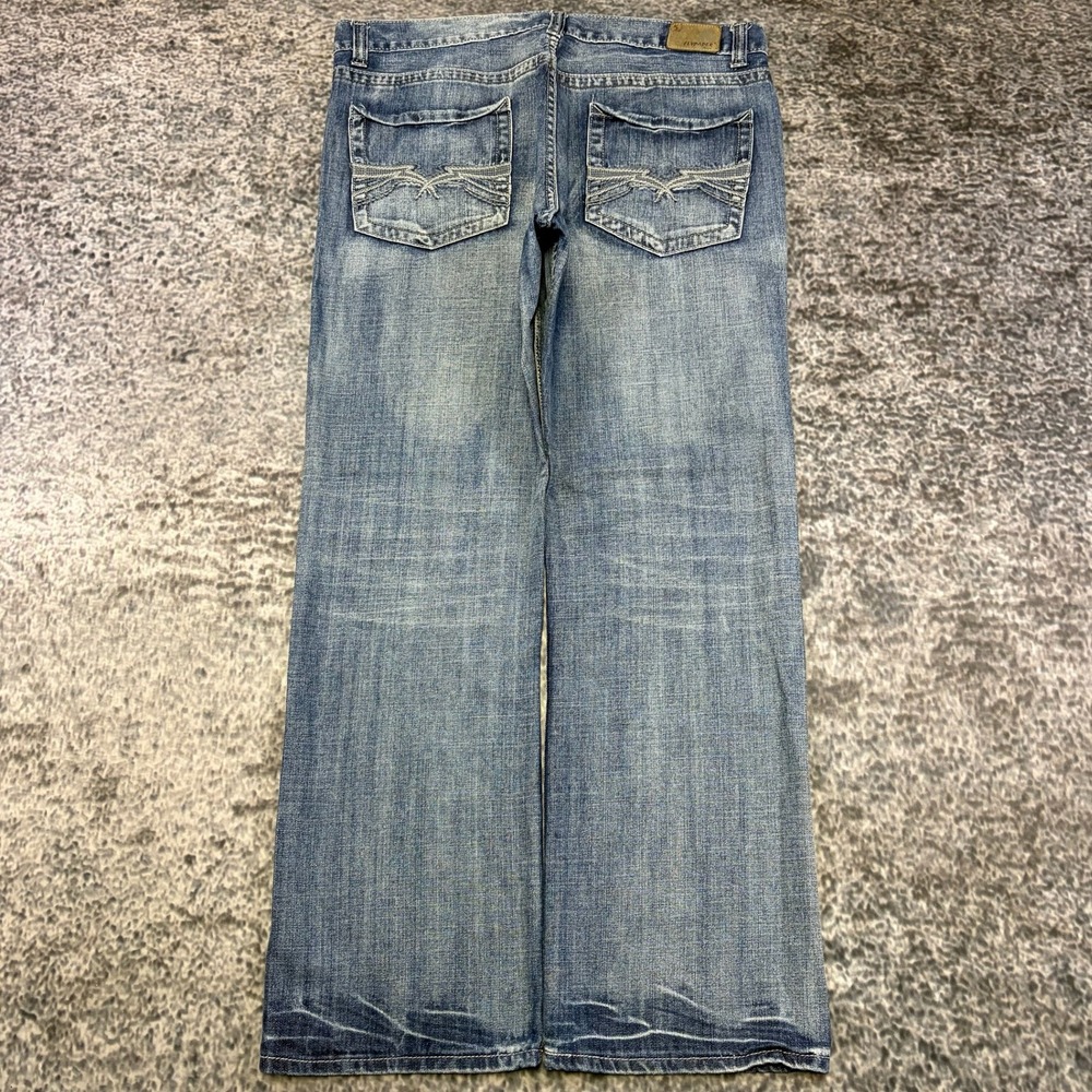 Flypaper Bootcut Jeans Mens 38x32 Blue Western Grunge Skater VTG Y2K